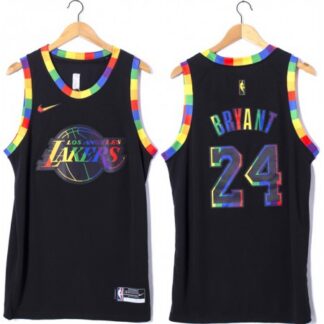 Men's Los Angeles Lakers #24 Kobe Bryant Black Stitched Basketball Jersey GG4G