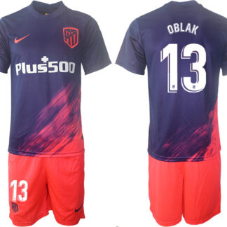 Men 2021-2022 Club Atletico Madrid away purple 13 Soccer Jersey