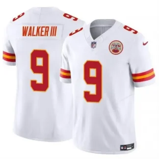 Men's Kansas City Chiefs #9 Kenneth Walker III White Vapor F.U.S.E Limited Jersey