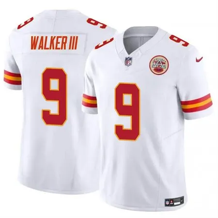 Men's Kansas City Chiefs #9 Kenneth Walker III White Vapor F.U.S.E Limited Jersey