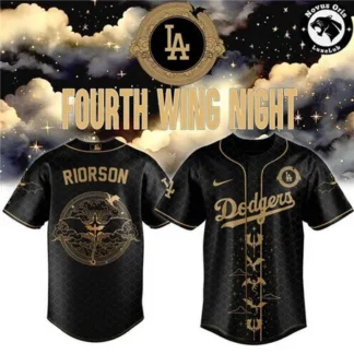 Men's Los Angeles Dodgers x Fourth Black Wing Night Riorson Limited Edition Jersey