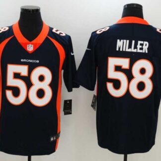 Nike Limited Denver Broncos #58 Von Miller Navy Blue Vapor Untouchable Jersey