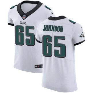 Nike Philadelphia Eagles #65 Lane Johnson White Men’s Stitched NFL Vapor Untouchable Elite Jersey