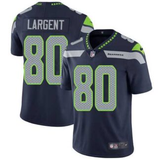 Nike Seattle Seahawks #80 Steve Largent Steel Blue Team Color NFL Vapor Untouchable Limited Jersey