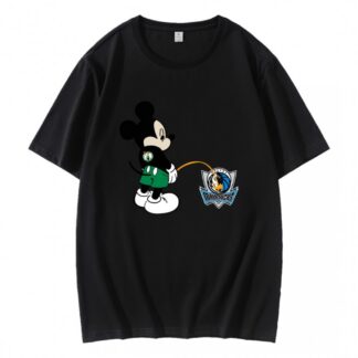 Funny Mickey Boston Celtics Piss On Dallas Mavericks T-Shirt