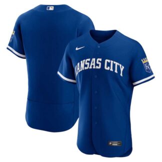 Royals Blank Royal Nike 2022 Alternate Flexbase Jersey Dzhi