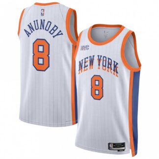 OG Anunoby New York Knicks Nike White 2024/25 Swingman Player Jersey - City Edition