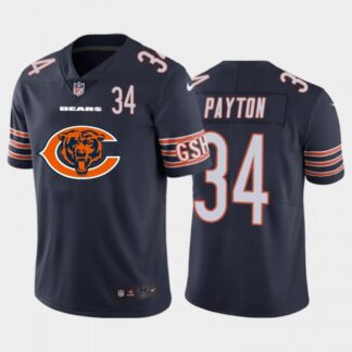 Chicago Chicago Bears #34 Walter Payton Navy Blue Men’s Nike Big Team Logo Player Vapor Limited NFL Jersey