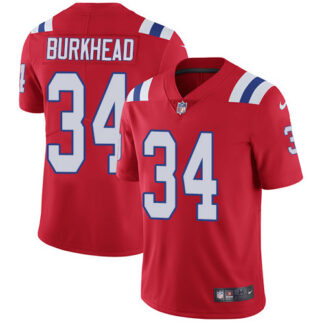 Nike New England Patriots #34 Rex Burkhead Red Alternate Men’s Stitched NFL Vapor Untouchable Limited Jersey