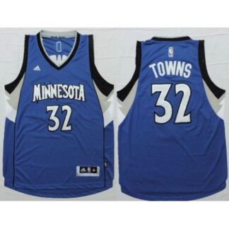 Men's Minnesota Timberwolves #32 Karl-Anthony Towns Blue NBA Jersey