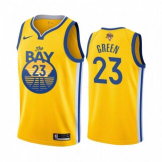 Nike Golden State Warriors #23 Draymond Green Youth 2022 NBA Finals Youth Yellow The Bay City Edition Jersey Youth