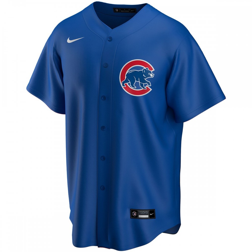 Chicago Cubs Nike Alternate Replica Custom Jersey - Royal - Image 2