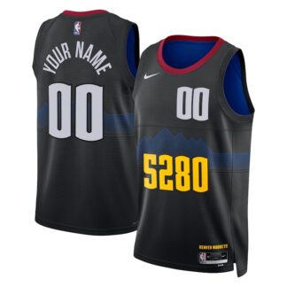 Denver Nuggets Nike Unisex 2023/24 Custom Swingman Jersey – Black – City Edition