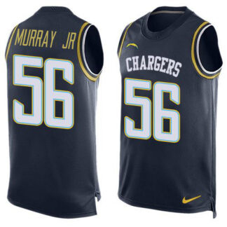 Nike Los Angeles Chargers #56 Kenneth Murray Jr Navy Blue Team Color Men’s Stitched NFL Limited Tank Top Jersey
