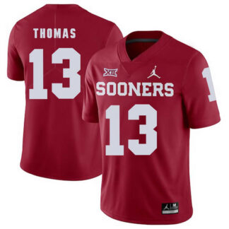 Oklahoma Sooners 13 Ahmad Thomas Red College Football Jersey Dzhi