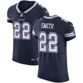 Nike Dallas Cowboys #22 Emmitt Smith Navy Blue Team Color Men’s Stitched NFL Vapor Untouchable Elite Jersey