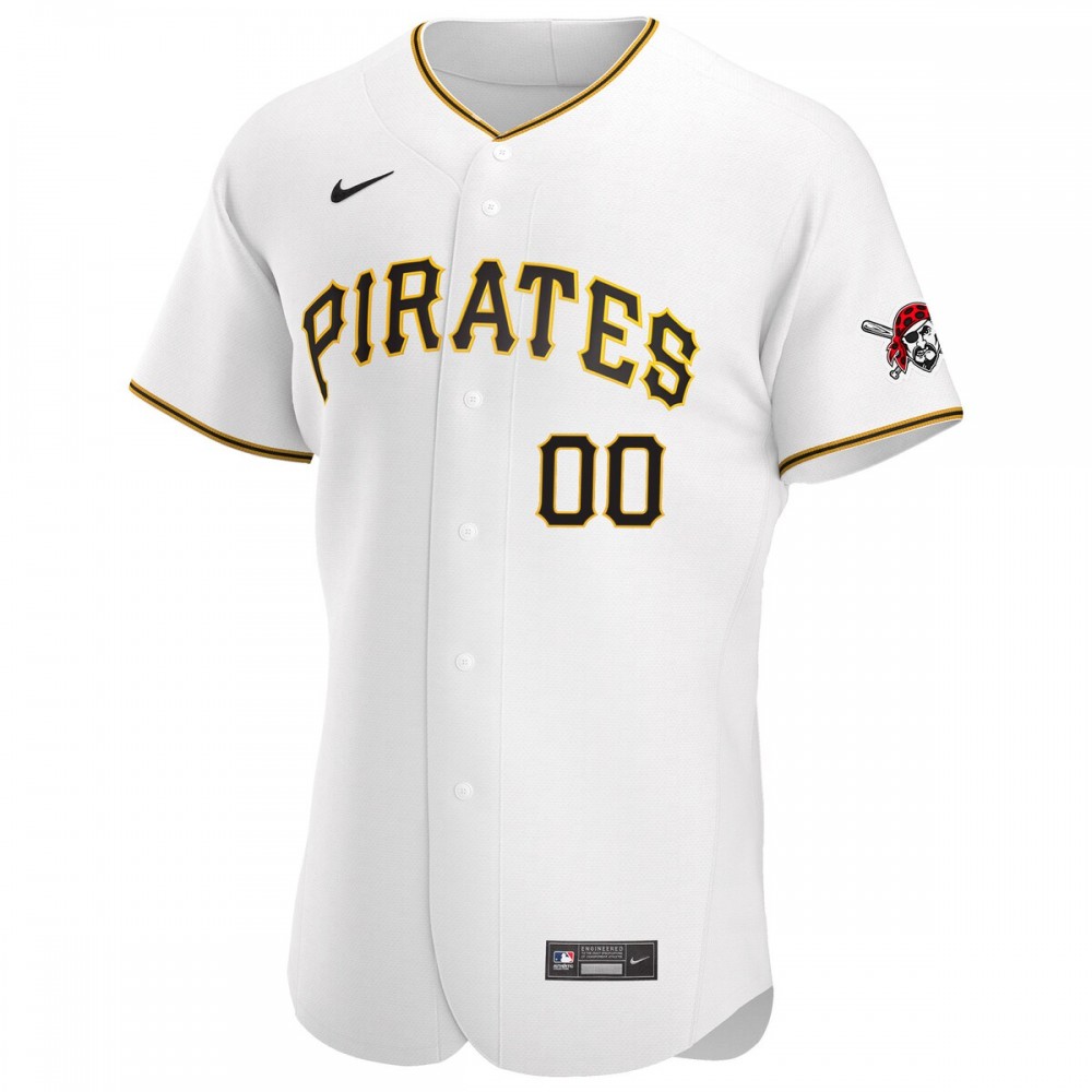 Pittsburgh Pirates Nike Home Custom Pick-A-Player Retired Roster Authentic Jersey - White - Image 2