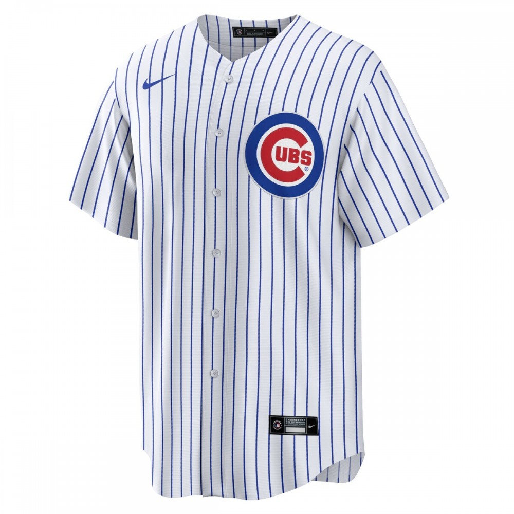 Nico Hoerner Chicago Cubs Nike Replica Player Jersey - White - Image 2