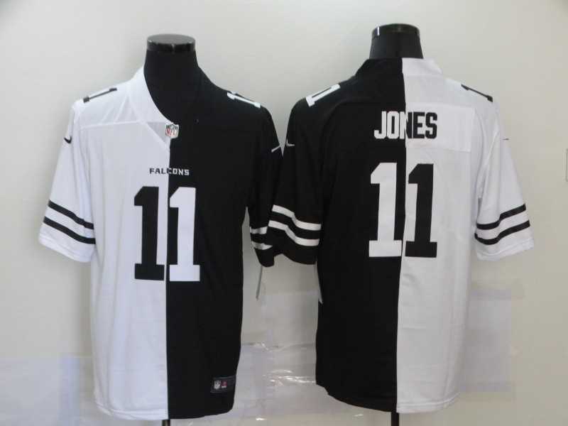 Nike Falcons 11 Julio Jones Black And White Split Vapor Untouchable Limited Jersey Dzhi