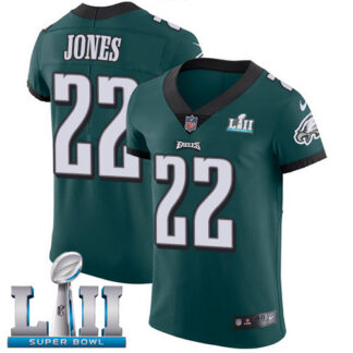 Nike Philadelphia Eagles #22 Sidney Jones Midnight Green Team Color Super Bowl LII Men’s Stitched NFL Vapor Untouch...