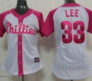 Womens Philadelphia Phillies #33 Cliff Lee 2012 Fashion Majestic Athletic Jerseys