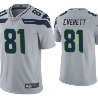 Nike Seahawks 81 Gerald Everett Gray Vapor Untouchable Limited Jersey Dzhi