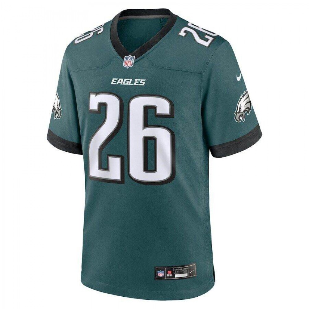 Saquon Barkley Philadelphia Eagles Nike Youth Jersey - Midnight Green - Image 2