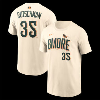 Men's Baltimore Orioles #35 Adley Rutschman Natural 2026 City Connect T-Shirt