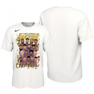 Men's Los Angeles Lakers 2020 White Finals Champions T-Shirt