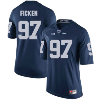 Penn State Nittany Lions #97 Sam Ficken Navy College Football Jersey DingZhi
