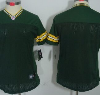 Nike Green Bay Packers Blank Green Limited Womens Jersey