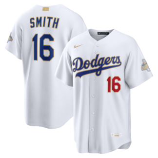Will Smith Los Angeles Dodgers Nike 2026 Gold Collection Stadium Jersey - White