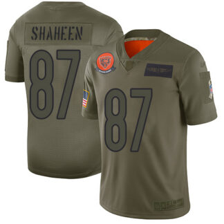 Nike Chicago Bears #87 Adam Shaheen Camo Men’s Stitched NFL Limited 2019 Salute To Service Jersey