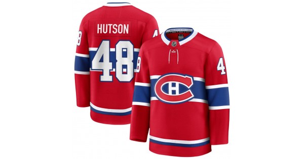 Lane Hutson Montreal Canadiens Home Premium Jersey - Red - Image 2
