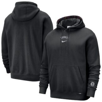 Brooklyn Nets Nike 2025/26 City Edition Courtside Remix Premium Hoodie – Black