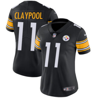 Nike Pittsburgh Steelers #11 Chase Claypool Black Team Color Women’s Stitched NFL Vapor Untouchable Limited Jersey