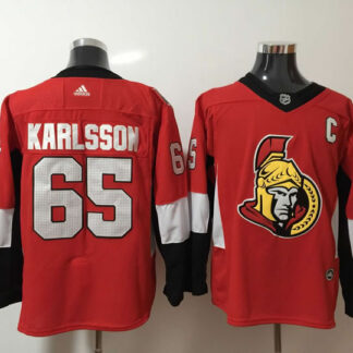 Ottawa Senators #65 Erik Karlsson Red Adidas Stitched Jersey