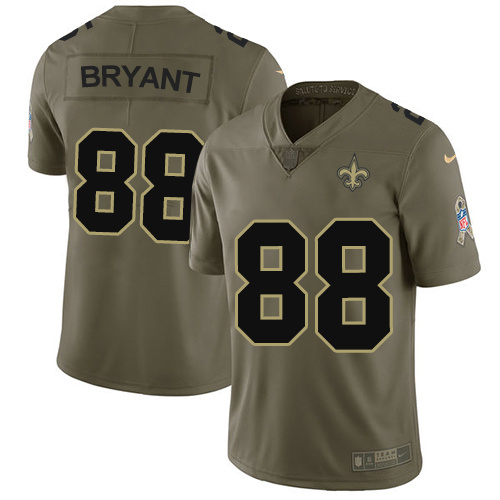 Nike New Orleans Saints #88 Dez Bryant Olive Men’s Stitched NFL Limited 2017 Salute To Service Jersey