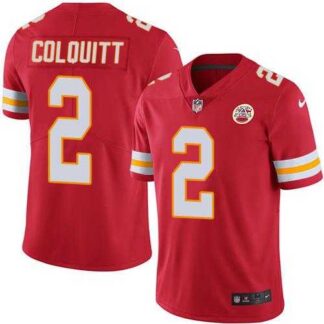 Nike Kansas City Chiefs #2 Dustin Colquitt Red Team Color NFL Vapor Untouchable Limited Jersey