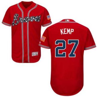 Atlanta Braves #27 Matt Kemp Red Flexbase Stitched Jersey DingZhi