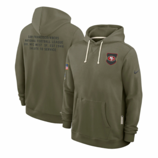 San Francisco 49ers Salute to Service Sideline Dominant Force NFL Pullover Hoodie