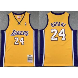 Youth Los Angeles Lakers #24 Kobe Bryant Yellow Stitched Basketball Jersey XUV0