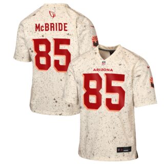 Trey McBride Arizona Cardinals Nike Youth 2025 Rivalries Collection Game Jersey – Natural