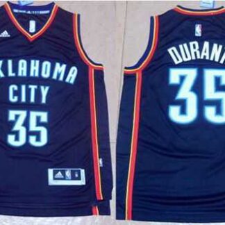 Oklahoma City Thunder #35 Kevin Durant Black New Fashion Stitched NBA Jersey