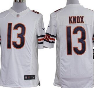Nike Chicago Bears #13 Johnny Knox White Limited Jersey