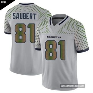 Men & Women & Youth Seattle Seahawks #81 Eric Saubert Grey Rivalries 2025 F.U.S.E. Vapor Limited Stitched Jersey