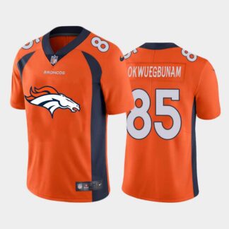 Nike Broncos 85 Albert Okwuegbunam Orange Team Big Logo Vapor Untouchable Limited Jersey Dzhi