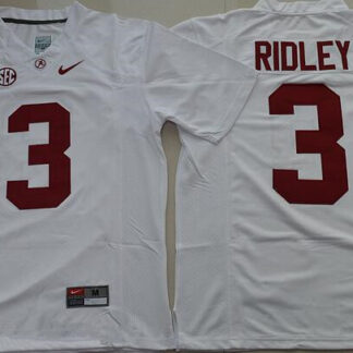 Men's Alabama Crimson Tide #3 Calvin Ridley White Limited Stitched College Football Nike NCAA Jersey