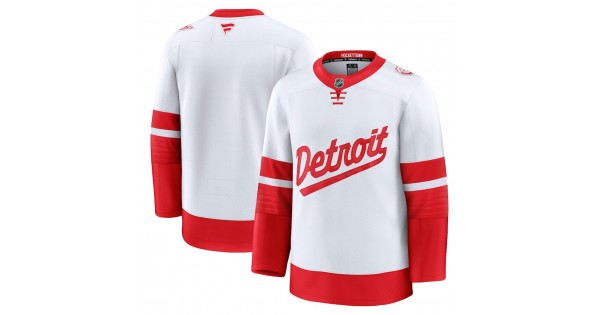 Detroit Red Wings 2025 NHL Stadium Series Premium Jersey - White - Image 2