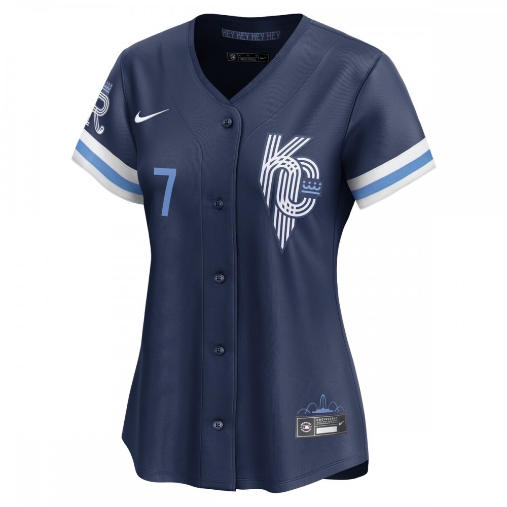 Bobby Witt Jr. Kansas City Royals Nike Women's City Connect Limited Player Jersey - Navy - Image 2